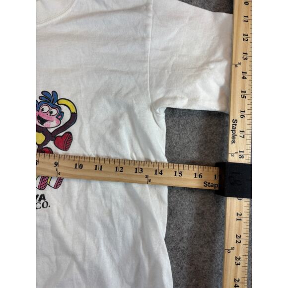 Vintage Y2K Dora The Explorer Boots Let's Go Vamonos T Shirt Youth Girls M White - Picture 4 of 6